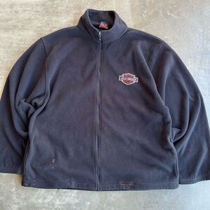 Harley-Davidson Black Zip-Up Sherpa Jacket